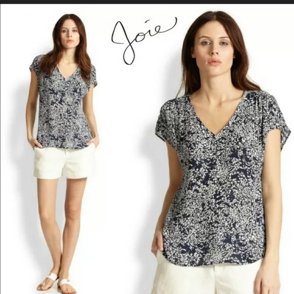 Joie Suela print silk blouse - Picture 1 of 6